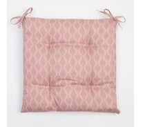 Сидушка на стул Этель "Орнамент" 40x40 см, цвет розовый, 100% полиэстер 7810961