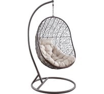 Подвесное кресло Leset KIWI BROWN МИ, каркас коричневый, подушка бежевая 1839