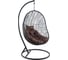 Подвесное кресло Leset KIWI BLACK МИ, каркас черный, подушка коричневая 1822 1