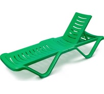 Шезлонг ЗПИ «Альтернатива» 1920x620x320 мм, зеленый М3562