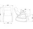 Кресло-качалка AKS Home SMART ткань, бежевый 72147 1