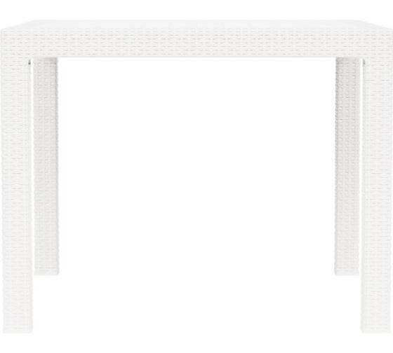 Садовый стол WORKY ротанг, 94x94x74 см, белый ARD257751