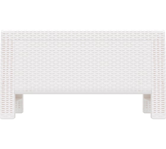 Садовый стол WORKY ротанг, 76,5x57x42 см, белый ARD146849