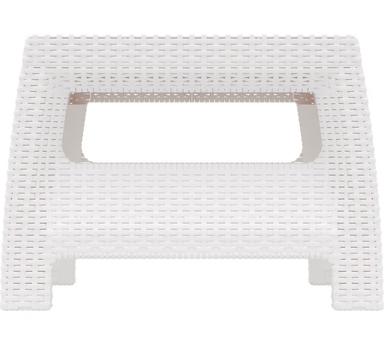 Садовый стол WORKY ротанг, 76,5x57x42 см, белый ARD146849
