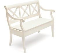Скамейка Tetchair albizzi (альбицци) дерево гевея/мдф, 108x57x89 см, pure white (402) 13550