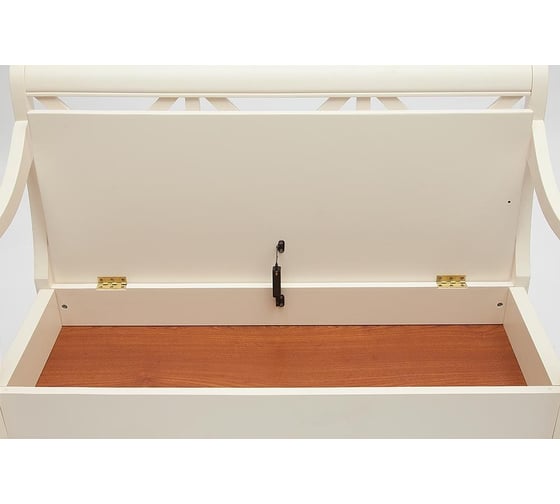 Скамейка Tetchair albizzi (альбицци) дерево гевея/мдф, 108x57x89 см, pure white (402) 13550