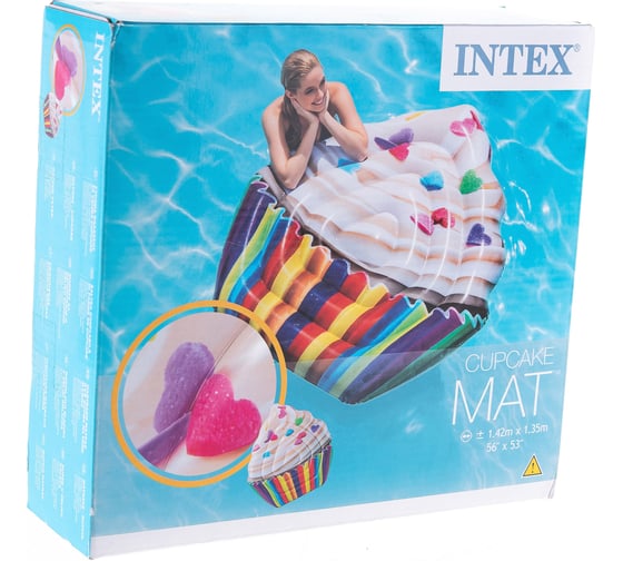 Надувной плотик Intex Кекс, 142x135см 58770