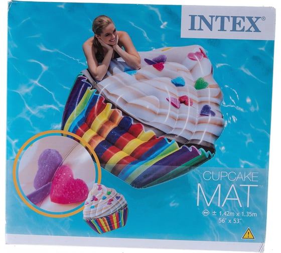 Надувной плотик Intex Кекс, 142x135см 58770