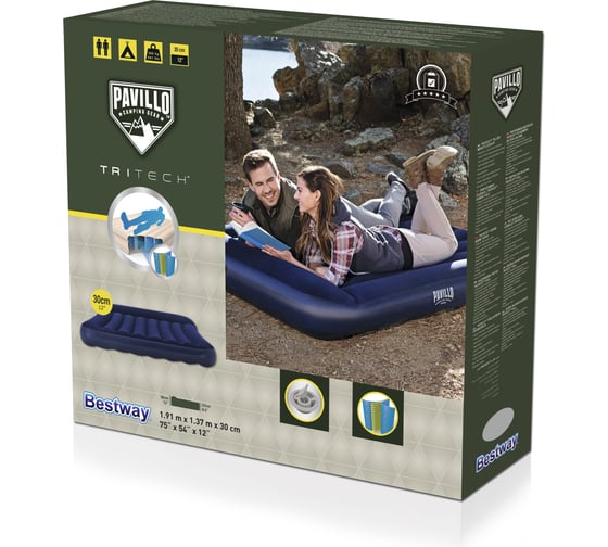 Надувной матрас с подголовником Bestway Tritech Airbed 67681 BW 006236