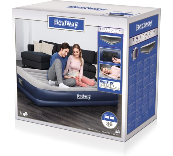 Надувная кровать Bestway Tritech Airbed 203х152х36 см 67725 BW 009015