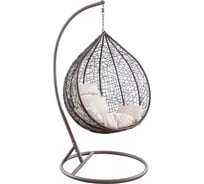 Подвесное кресло Leset KOKOS Big BROWN, каркас коричневый, подушка бежевая 1853