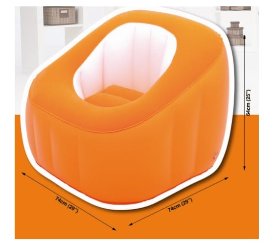 Надувное кресло BestWay Comfi Cube 74x74x64 см 75046 BW