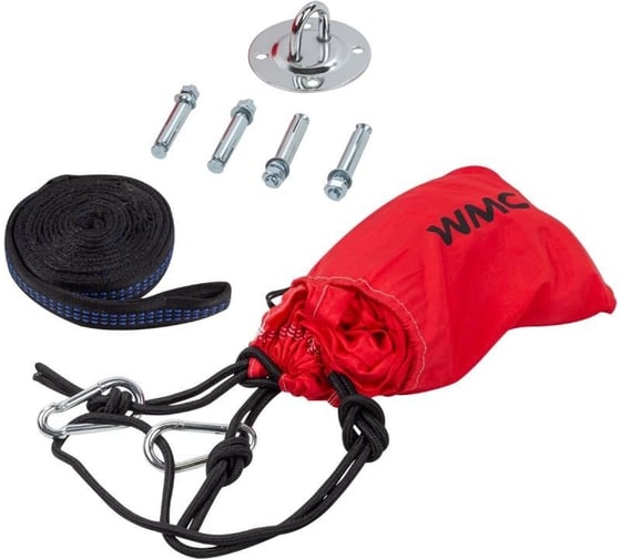 Подвесной гамак WMC TOOLS, 280х90см, красный WMC-IN184B(56458)