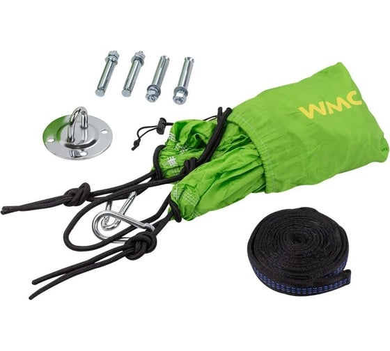Подвесной гамак WMC TOOLS 280см, 90см, салатовый WMC-IN184G(56457)