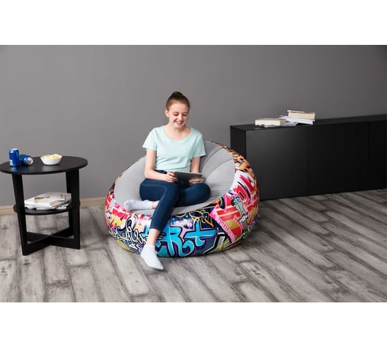 Надувное кресло Bestway Graffiti 112x112x66см 75075 BW 006248