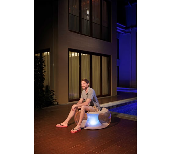 Надувное кресло с подсветкой Bestway Led Poolsphere 82x82x41см 75085 BW 009042