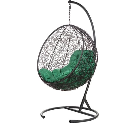 Подвесное кресло BiGarden, зеленая подушка KokosBlackG
