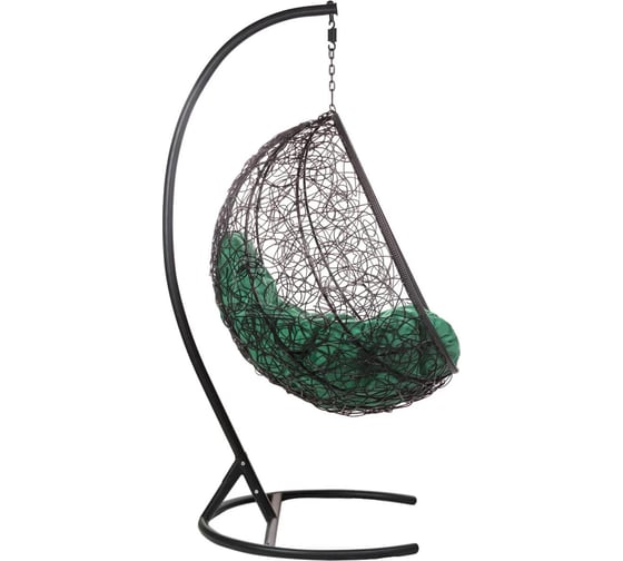 Подвесное кресло BiGarden, зеленая подушка KokosBlackG