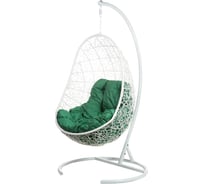Подвесное кресло BiGarden, зеленая подушка, Easy White Green
