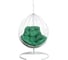 Подвесное кресло BiGarden TropicaWhiteG, зеленая подушка 2