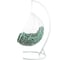 Подвесное кресло BiGarden TropicaWhiteG, зеленая подушка 3