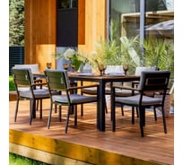 Обеденный комплект Royal Family OSCAR со столешницей из тика 150-51-11