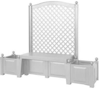 Садовая скамейка KHW Копенгаген, белая 43501