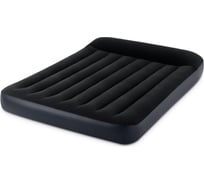 Надувной матрас с подголовником Intex Pillow Rest Classic Bed Fiber-Tech, 137х191х25см 64142