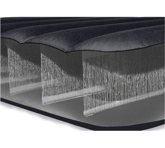 Надувной матрас с подголовником Intex Pillow Rest Classic Bed Fiber-Tech, 152х203х25см 64143