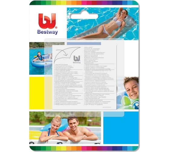 Ремонтный комплект Bestway 6.5х6.5 см, 10 шт. 62068 BW