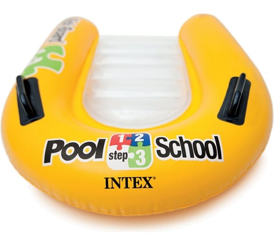 Надувной плот Intex Школа плавания 81 х 76 см, от 3 лет 58167