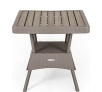 Квадратный стол ELLASTIK-PLAST RATTAN Ola Dom серый ЭП 442325