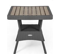 Квадратный стол ELLASTIK-PLAST RATTAN Ola Dom антрацит ЭП 442349