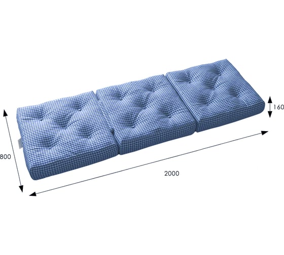 Футон Мебелик Chisai, ткань blue П0006880 8752
