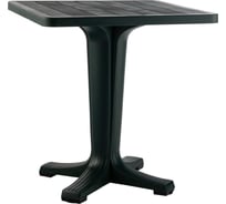 Квадратный стол ELLASTIK-PLAST Прованс 70х70 см, 1 ножка, темно-зеленый ЭП 968516