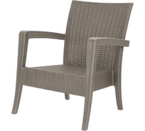 Кресло-диван ELLASTIK-PLAST RATTAN Ola Dom серый ЭП 391503