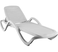 Шезлонг ELLASTIK-PLAST CAPRI плетеный, белый ЭП 644369