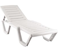 Шезлонг ELLASTIK-PLAST Атлант белый ЭП 860437