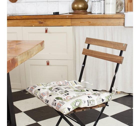 Сидушка на стул Этель Kitchenware 42x42см, 100% хлопок, 190 г/м2 5511219