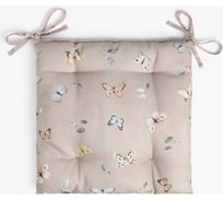 Сидушка Этель Butterflies 42x42 см, 100% хлопок, рогожка 186 г/м2 9590606
