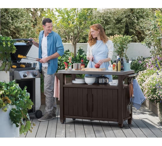 Столик для барбекю Keter UNITY XL 207 L 590 коричневый 230409