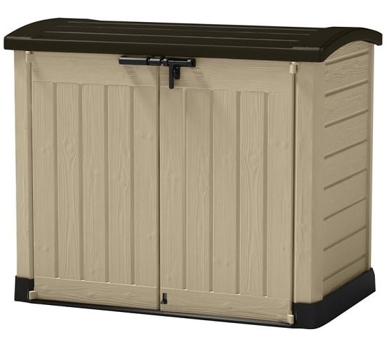 Ящик Keter Woodland Store it out Arc 1200 л бежево-коричневый 230437