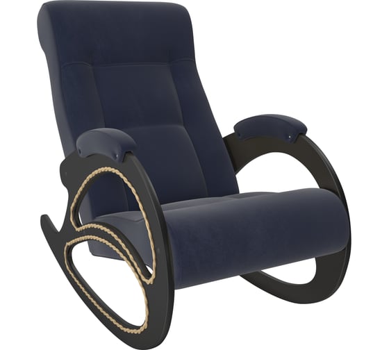 Кресло-качалка Комфорт Модель 4 венге, ткань Verona Denim Blue 65090 1