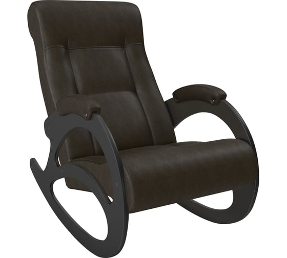 Кресло-качалка Комфорт Модель 4 без лозы, венге, кожзам Vegas Lite Amber 65991