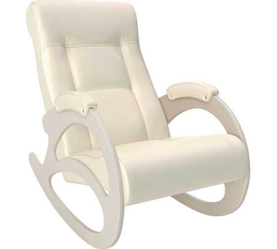 Кресло-качалка Комфорт Модель 4 без лозы, дуб шампань, кожзам Dundi 112 65496 1