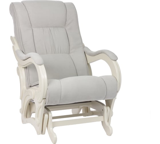 Кресло-глайдер Комфорт Модель 78, дуб шампань, ткань Verona Light Grey 69036 1