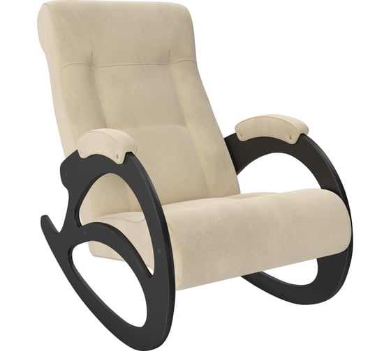 Кресло-качалка Комфорт Модель 4 без лозы, венге, ткань Verona Vanilla 66387 1