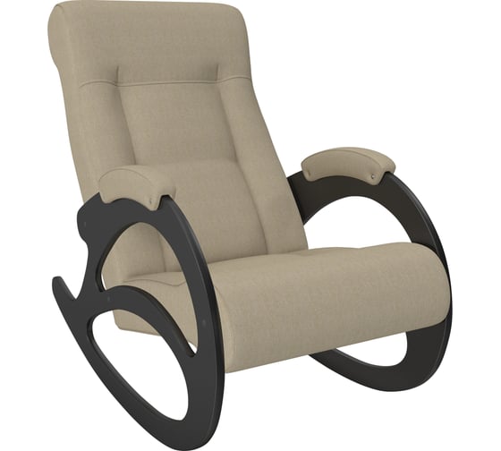 Кресло-качалка Комфорт Модель 4 без лозы, венге, ткань Malta 01 А 65564 1