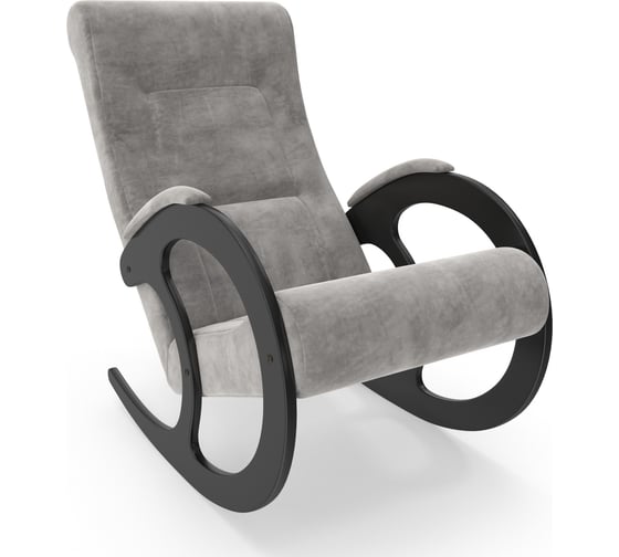 Кресло-качалка Комфорт Модель 3 венге, ткань Verona Light Grey 63157 1