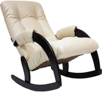 Кресло-качалка Комфорт Модель 67 венге, кожзам Polaris Beige 29016